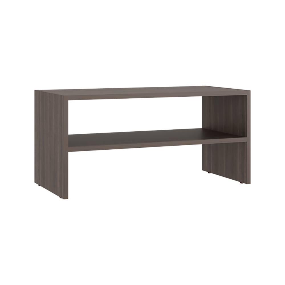 Alt View 2. Loheer - Loheer Compact Modern Shoe Organizer with 3 Doors, Grey Particle Board, 28.3 Inch Wide - Grey.