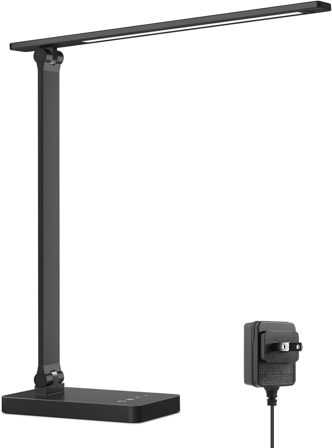 Stamp n Camp - Lepro LED Desk Lamp Metal Desk Light 800lm Forbes Vetted Best Task Lamp 5 Color Modes 5 Brightness Level Dimmable - Black