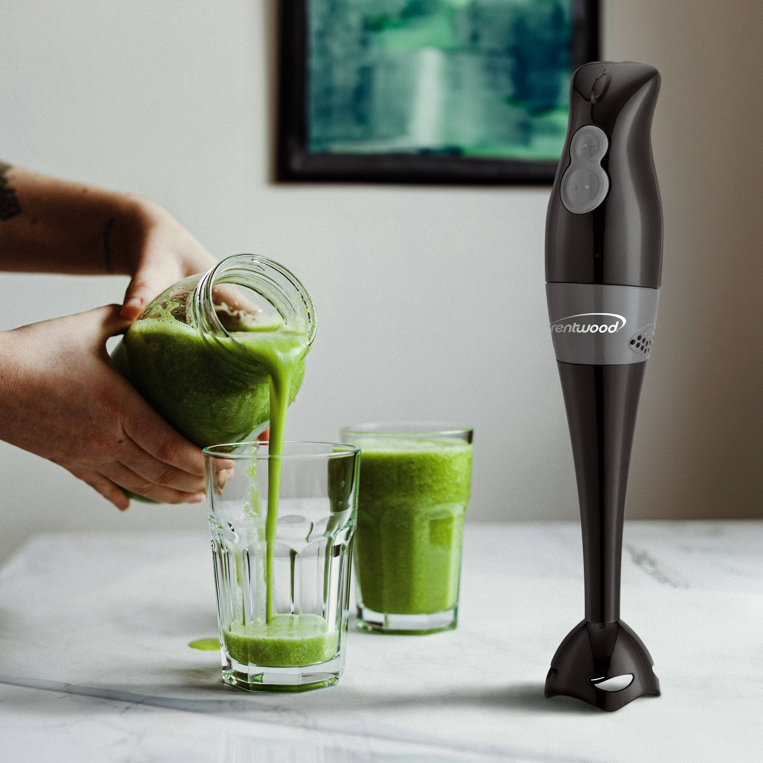 Alt View 3. Brentwood - Brentwood 2 Speed 200W Hand Blender in Black - Black.