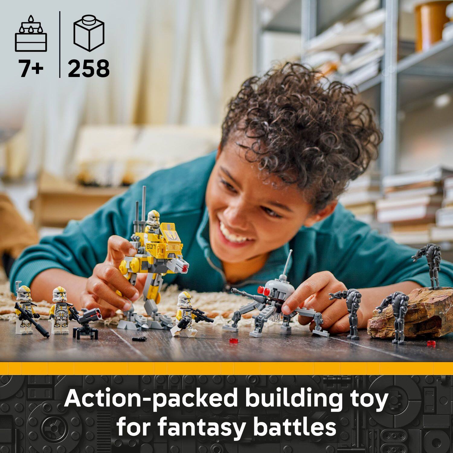 7+ 258 Action-packed building toy for fantasy battles E3
