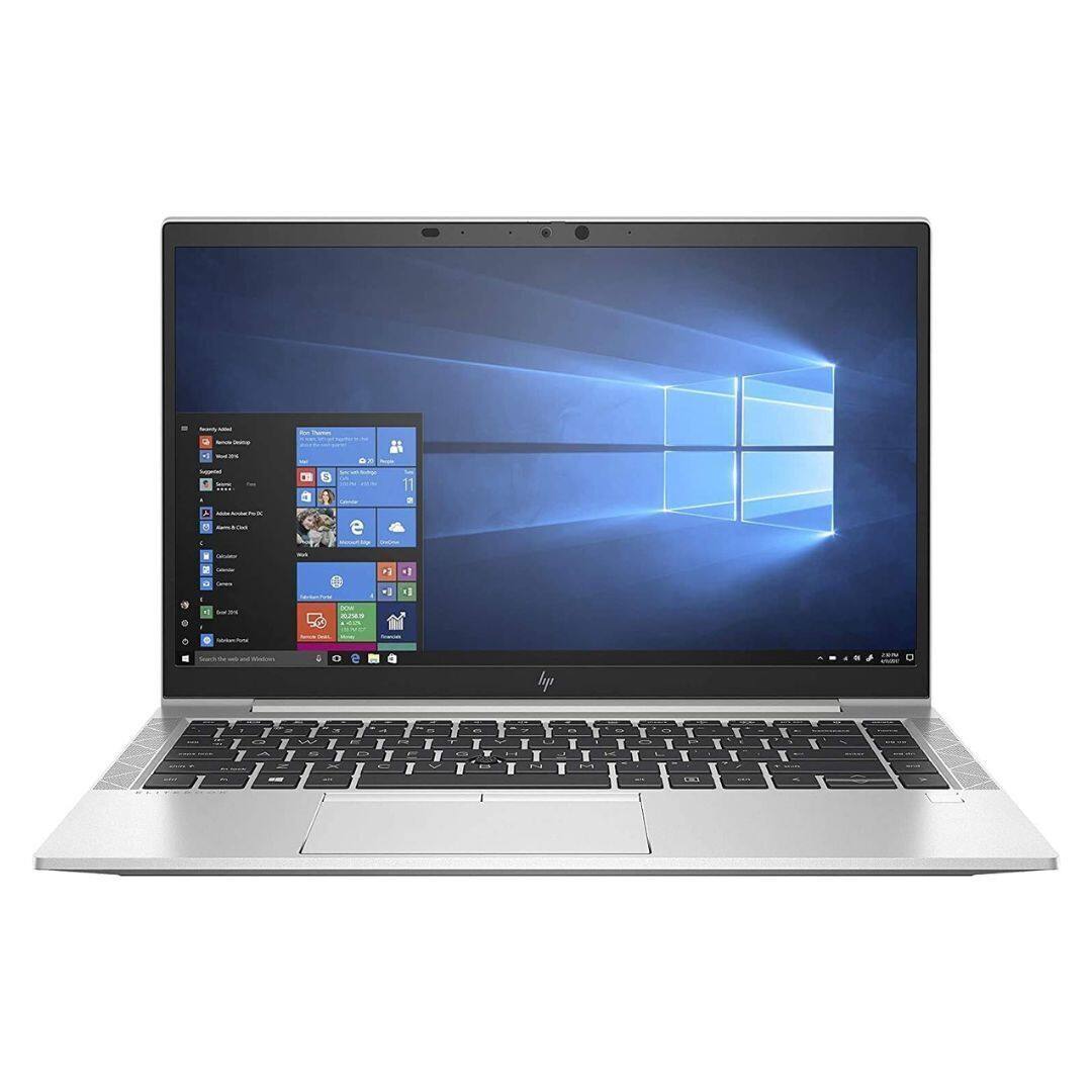 Front. HP - HP EliteBook 840 G7 14-inch HD Laptop Intel Core i7-10610U 32GB RAM 512GB SSD Win 11 Pro - Black.