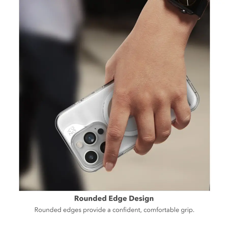 Rounded Edge Design: Rounded edges provide a confident, comfortable grip.