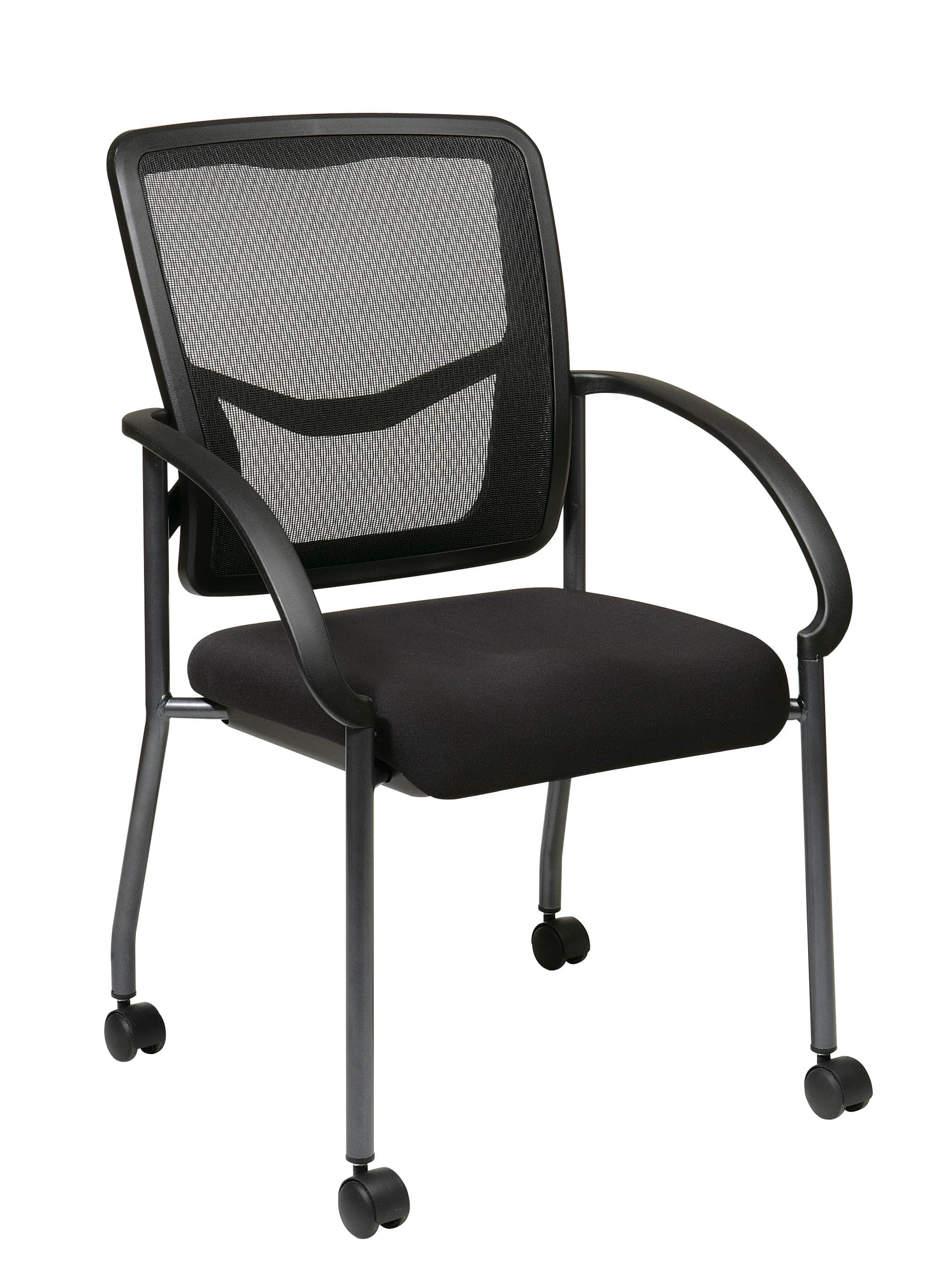 Office Star Products - ProGrid Back Visitors Chair - Black