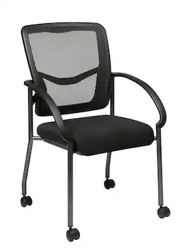 Office Star Products - ProGrid Back Visitors Chair - Black