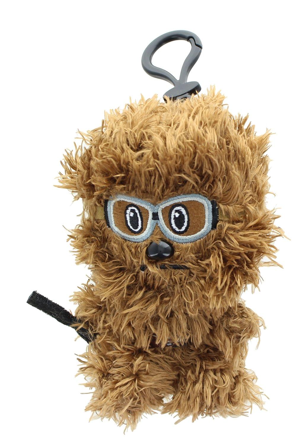 Front. Seven20 - Star Wars Heroez Clipz 4 Inch Collectible Mini Plush -  Chewbaca w/ Googles - Brown.