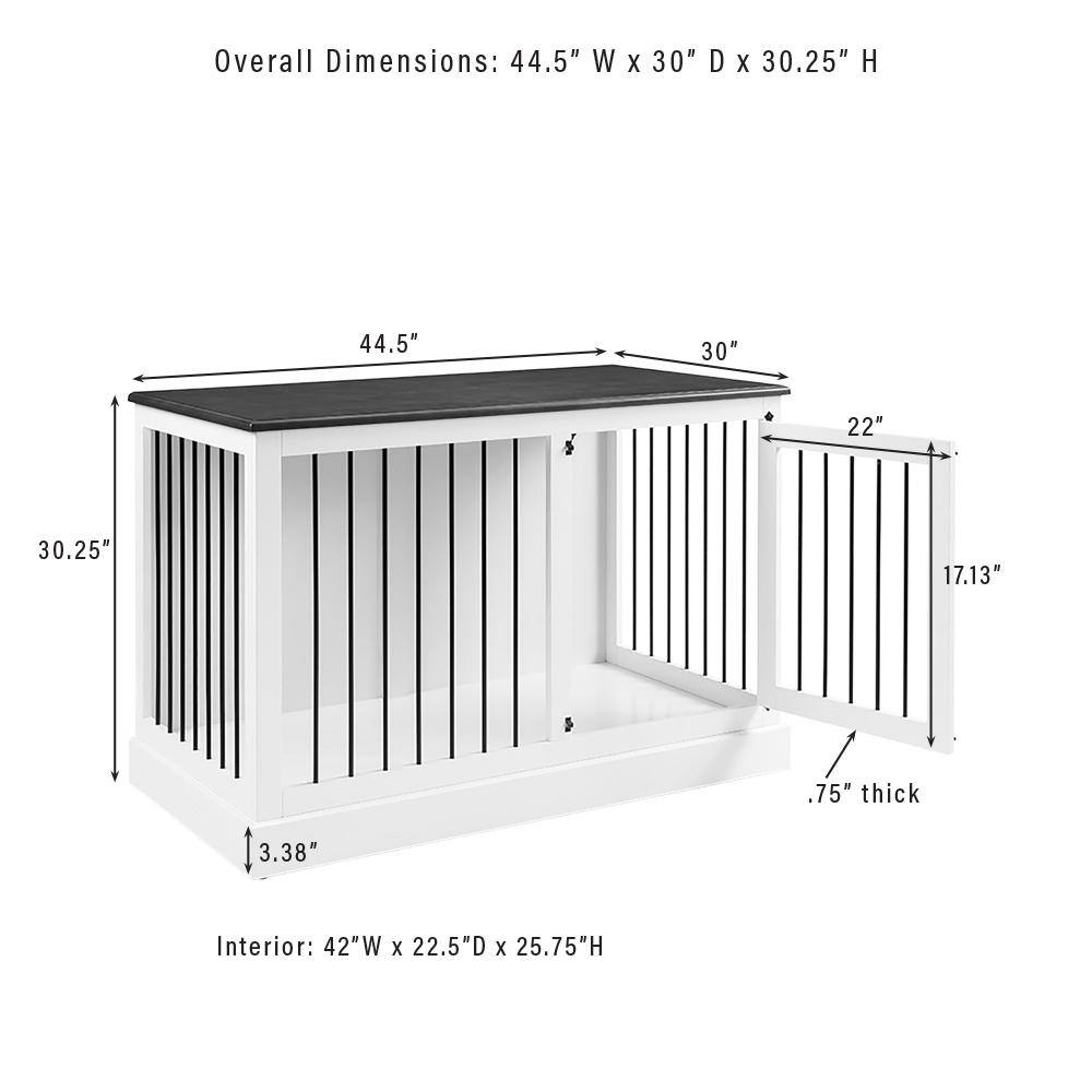 Overall Dimensions: 44.5" W x 30" D x 30.25" H  
Interior: 42"W x 22.5"D x 25.75"H