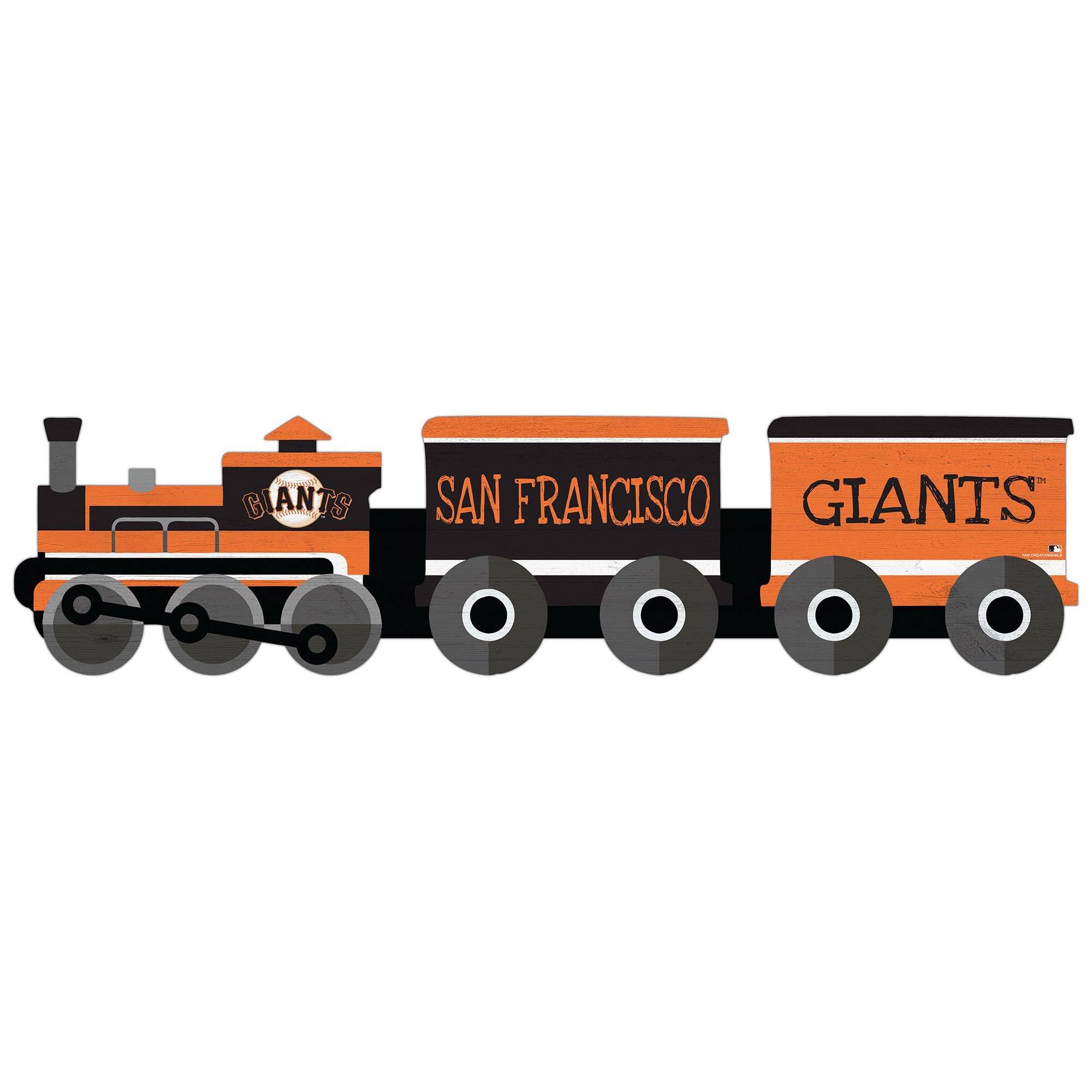 San Francisco Giants 6'' x 24'' Team Train Cutout Sign