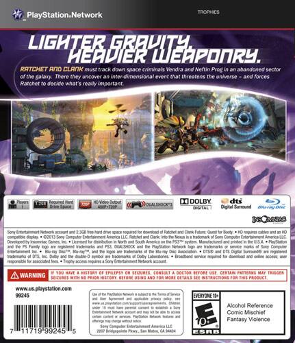 Ratchet & Clank Into the Nexus PS3 Game For Sale