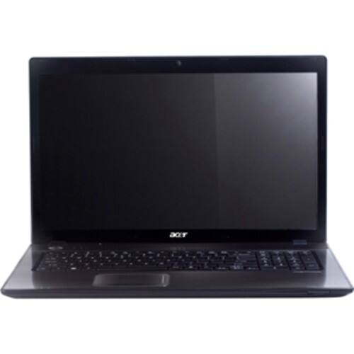 Front Standard. Acer - 17.3" Aspire Notebook - 4 GB Memory - 640 GB Hard Drive - Black.