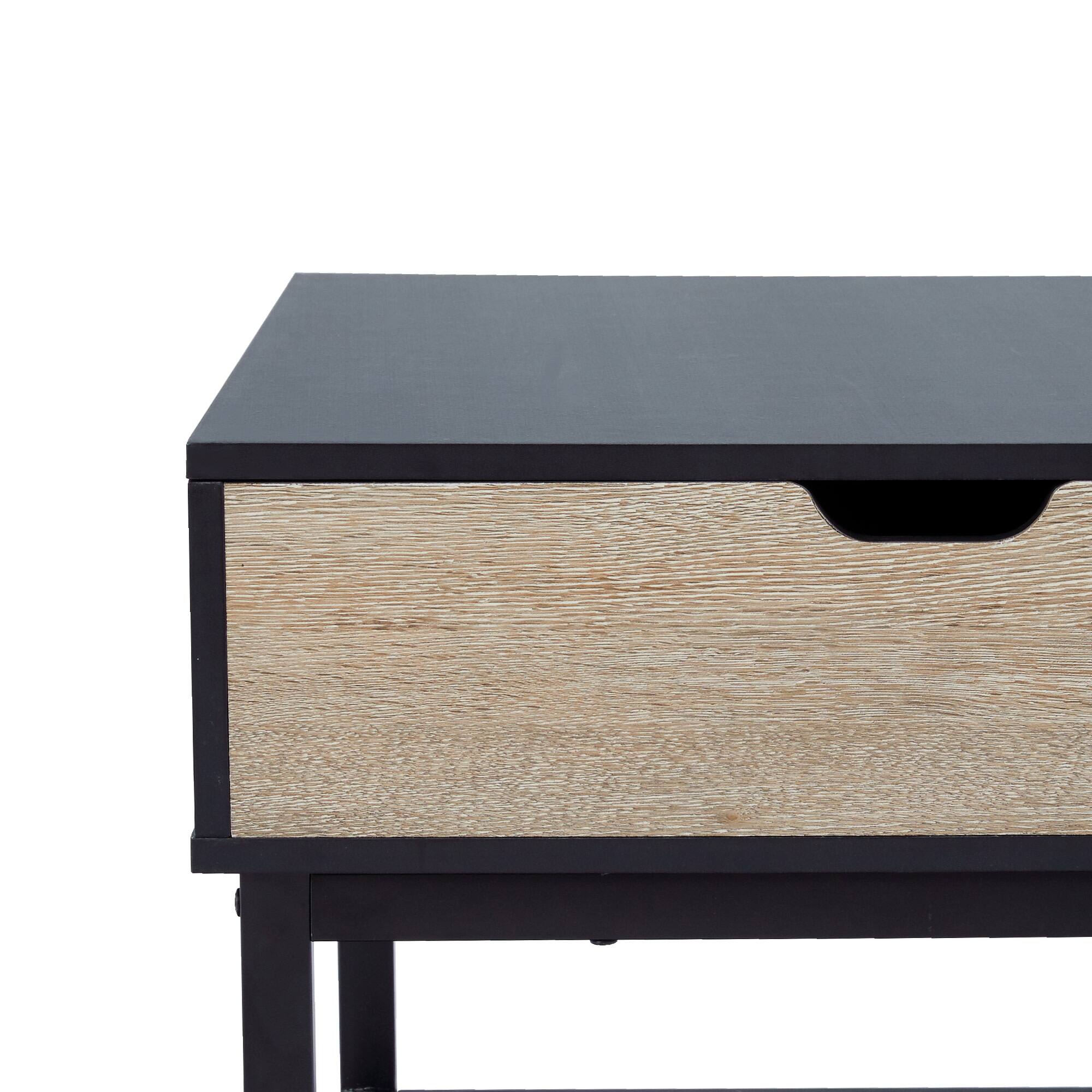 Alt View 4. Teamson Home - Lift Top Coffee Table - Black.