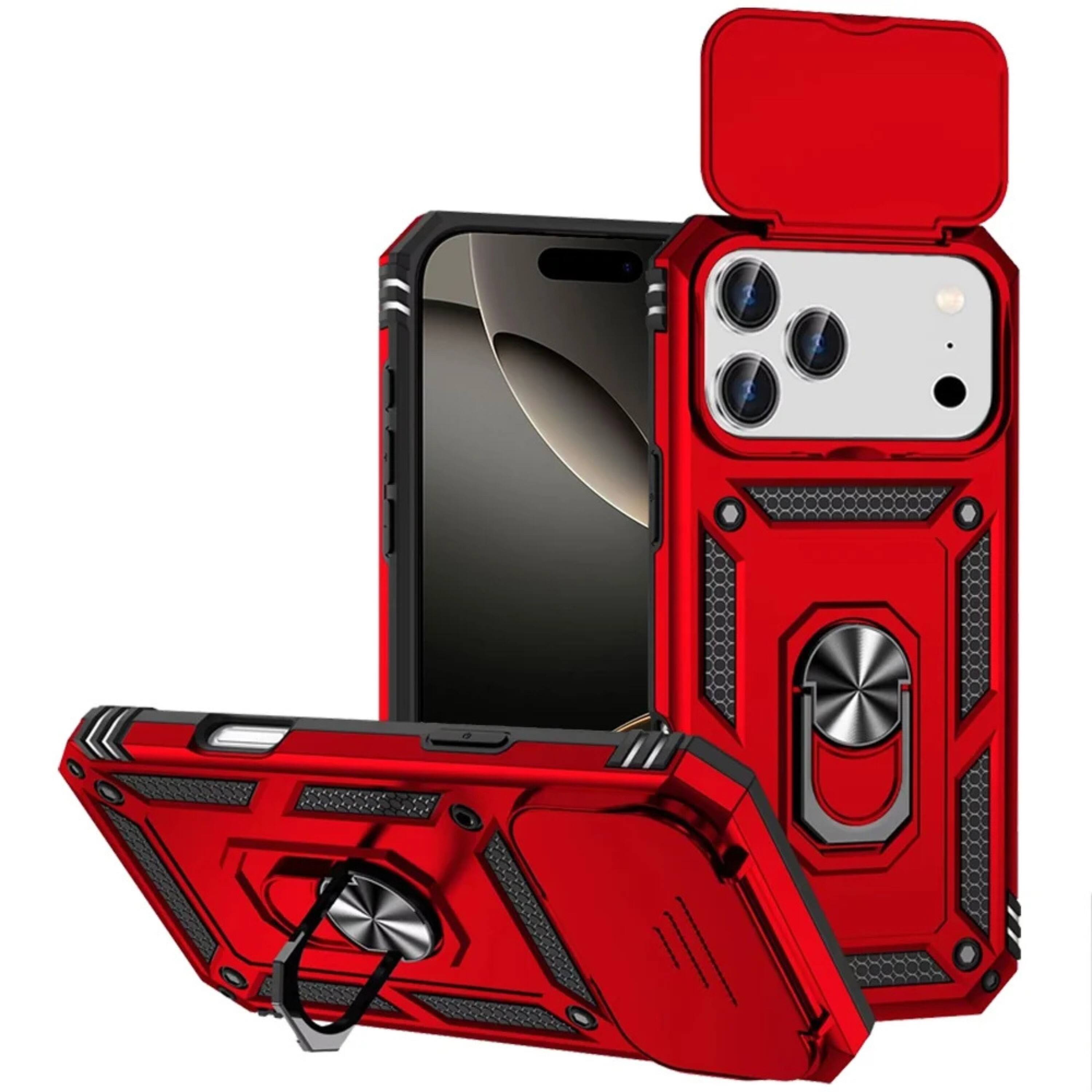 Kitcheniva Shockproof Magnetic Ring Stand Camera Lens Phone Case With ...