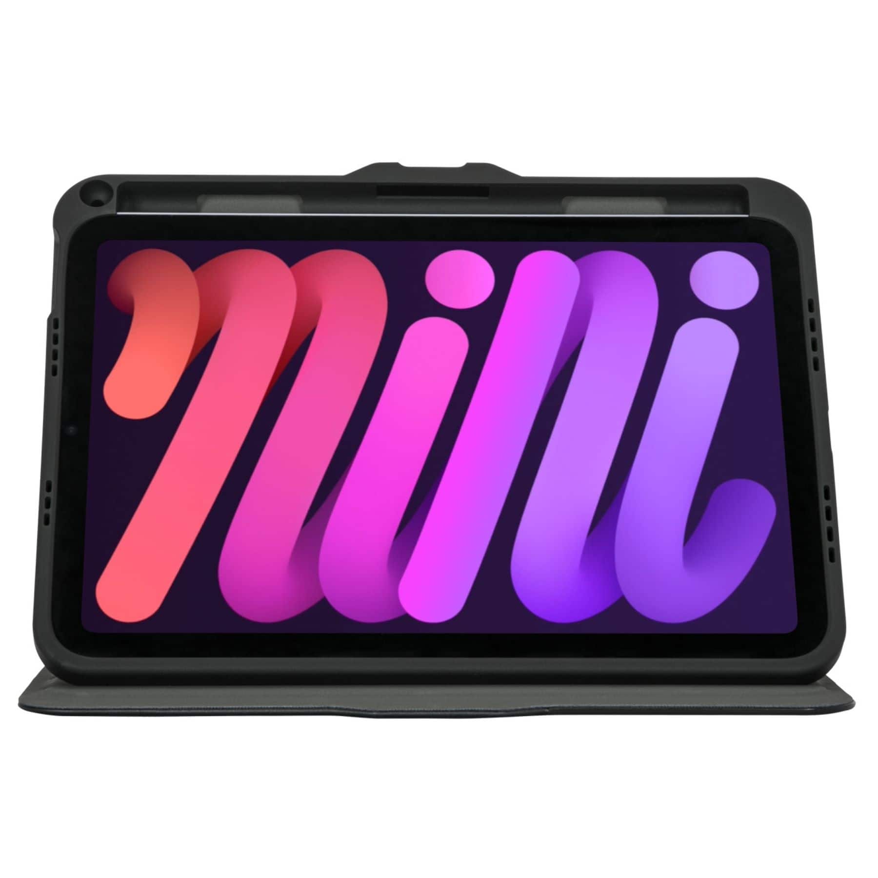 Alt View 21. Targus - VersaVu Slim Antimicrobial Case for Apple iPad mini (A17 Pro) and iPad mini (6th generation 2021) - Black.