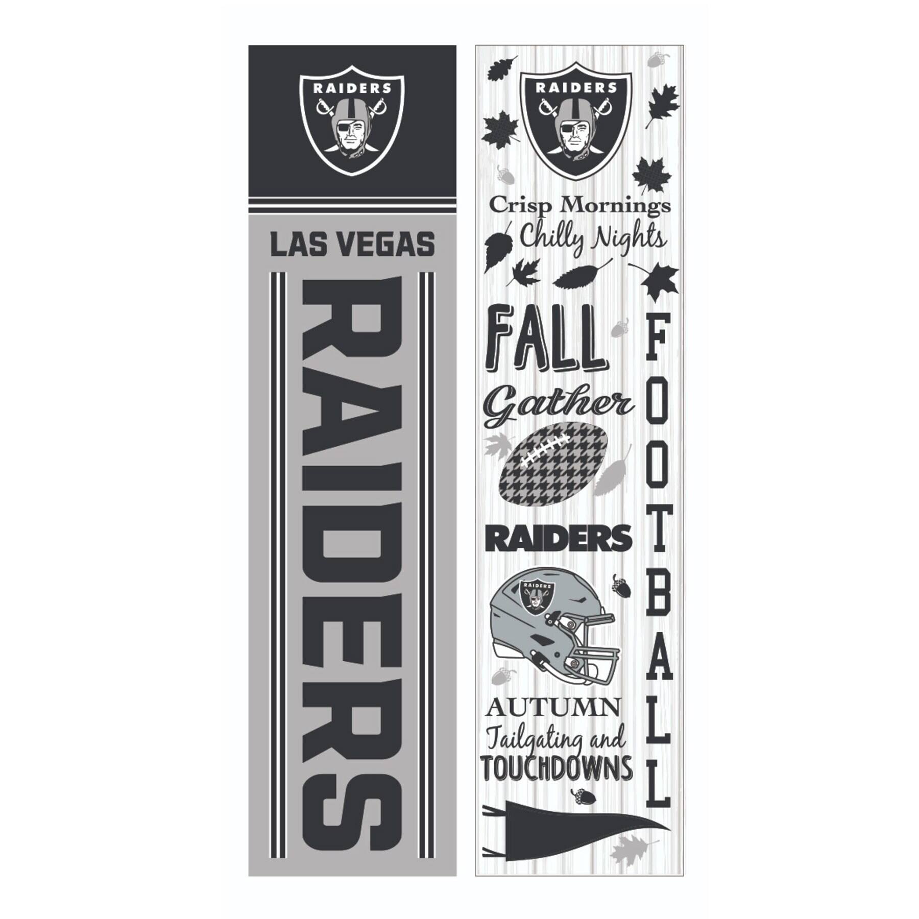 LAS VEGAS RAIDERS

Crisp Mornings  
Chilly Nights  
FALL Gather  
FOOTBALL  
RAIDERS  
AUTUMN Tailgating and TOUCHDOWNS
