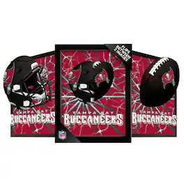 Sporticulture - Tampa Bay Buccaneers 14" x 18" Framed 3D Lenticular Art - Red