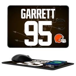 Keyscaper - Myles Garrett Cleveland Browns Wireless Charger and Mouse Pad - Black