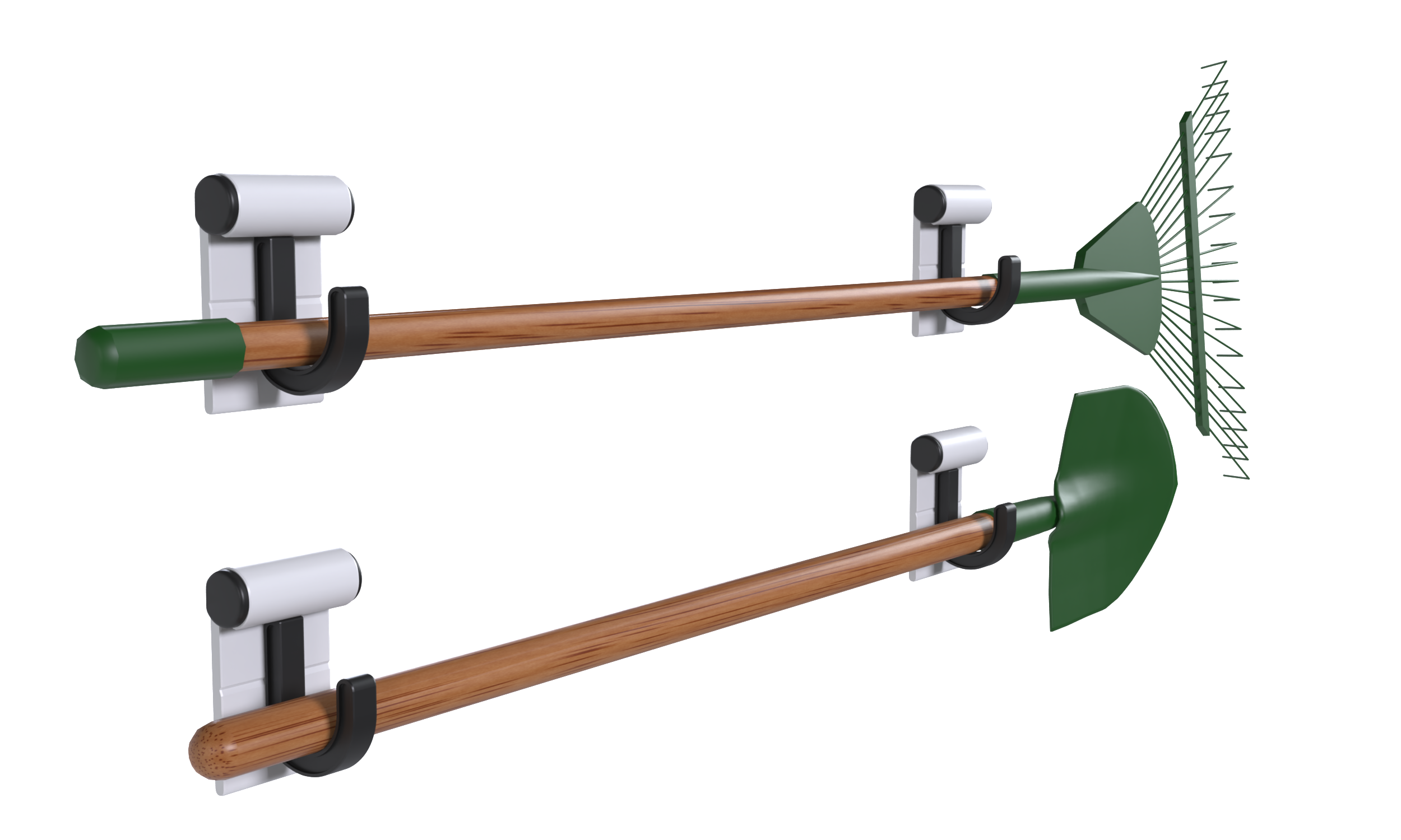 Left. Hang It Simple - Hang It Simple Wall Mounted Universal Storage Hanger - Adjustable, Durable, Versatile 2” WH - Black.