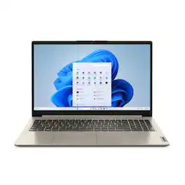 Lenovo - IdeaPad 1 15.6" HD Laptop,Intel N4500,4GB RAM,128GB eMMC,1 Year Office 365,Win 11 Pro - Sand
