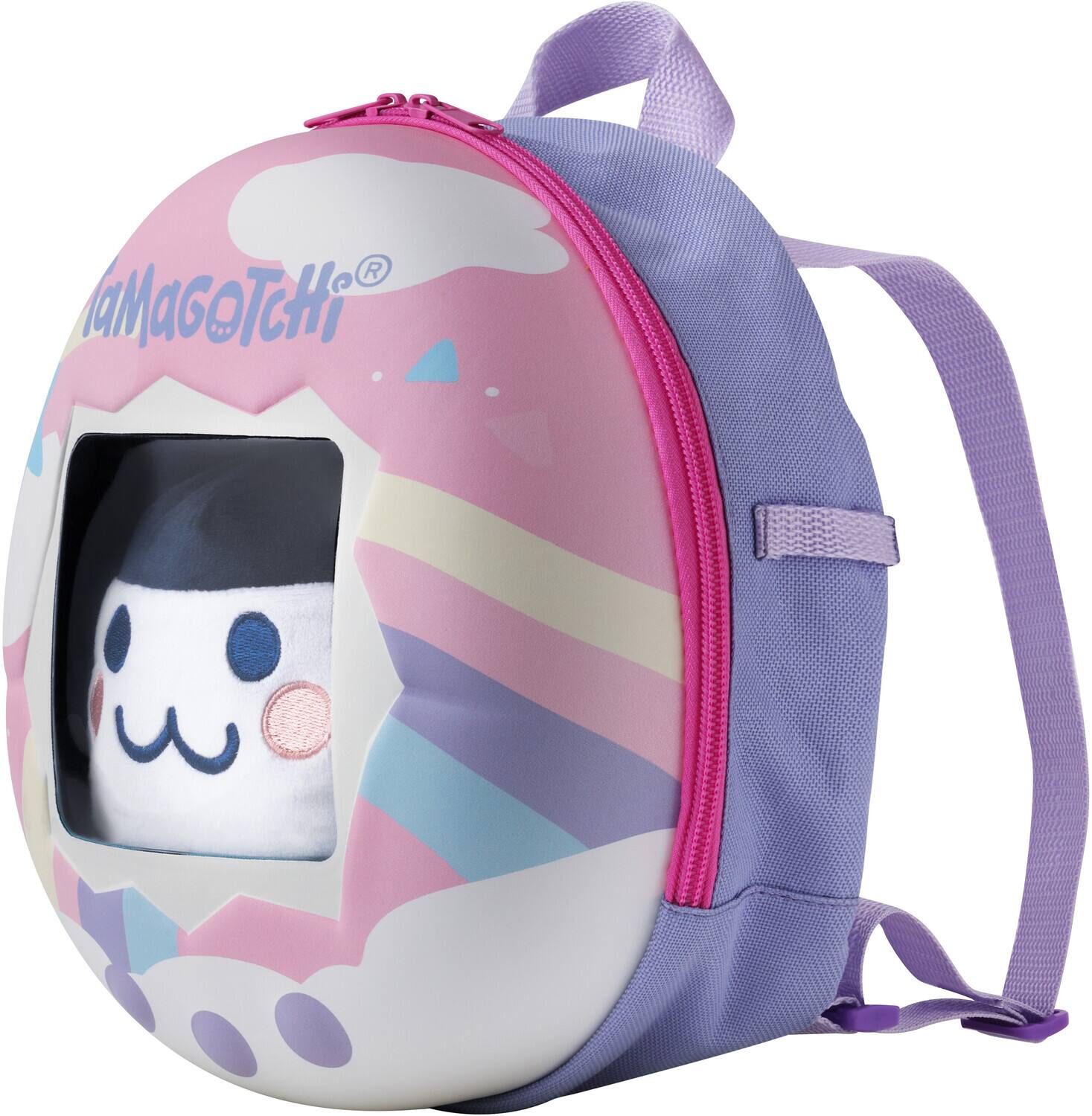 Alt View 1. Bandai - Tamagotchi - Adventure Companion Backpack - Mimitchi Plush   - COLLECTIBLES - Multicolor.