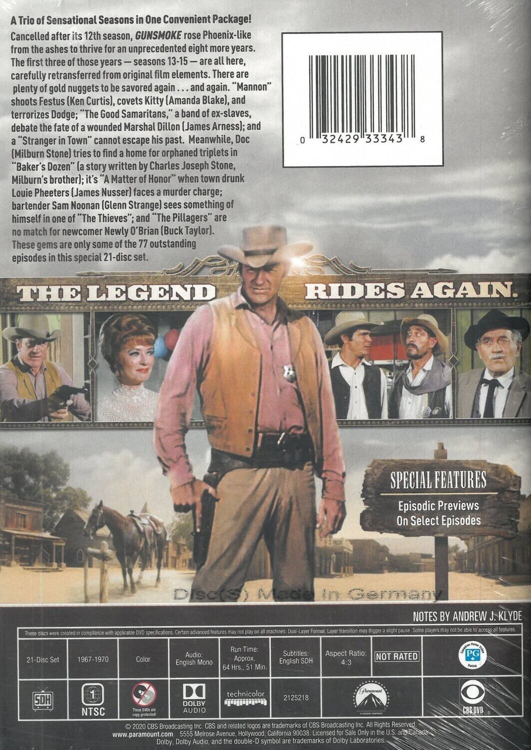 Alt View 1. Gunsmoke: Seasons 13-15   - DVD.
