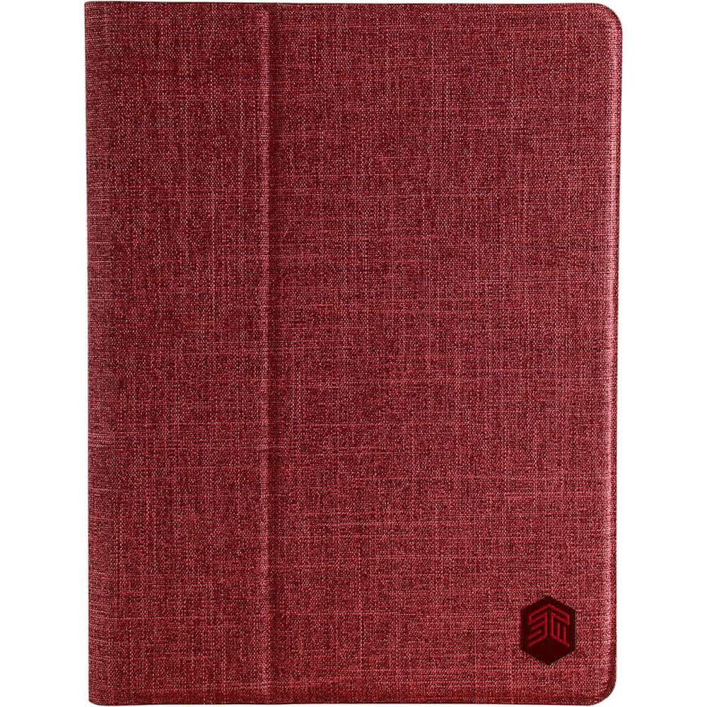 Front. STM - Atlas Folio Case for Apple iPad Pro 9.7", iPad 9.7" (5th and 6th Gen), iPad Air, and iPad Air 2 - Deep Red.