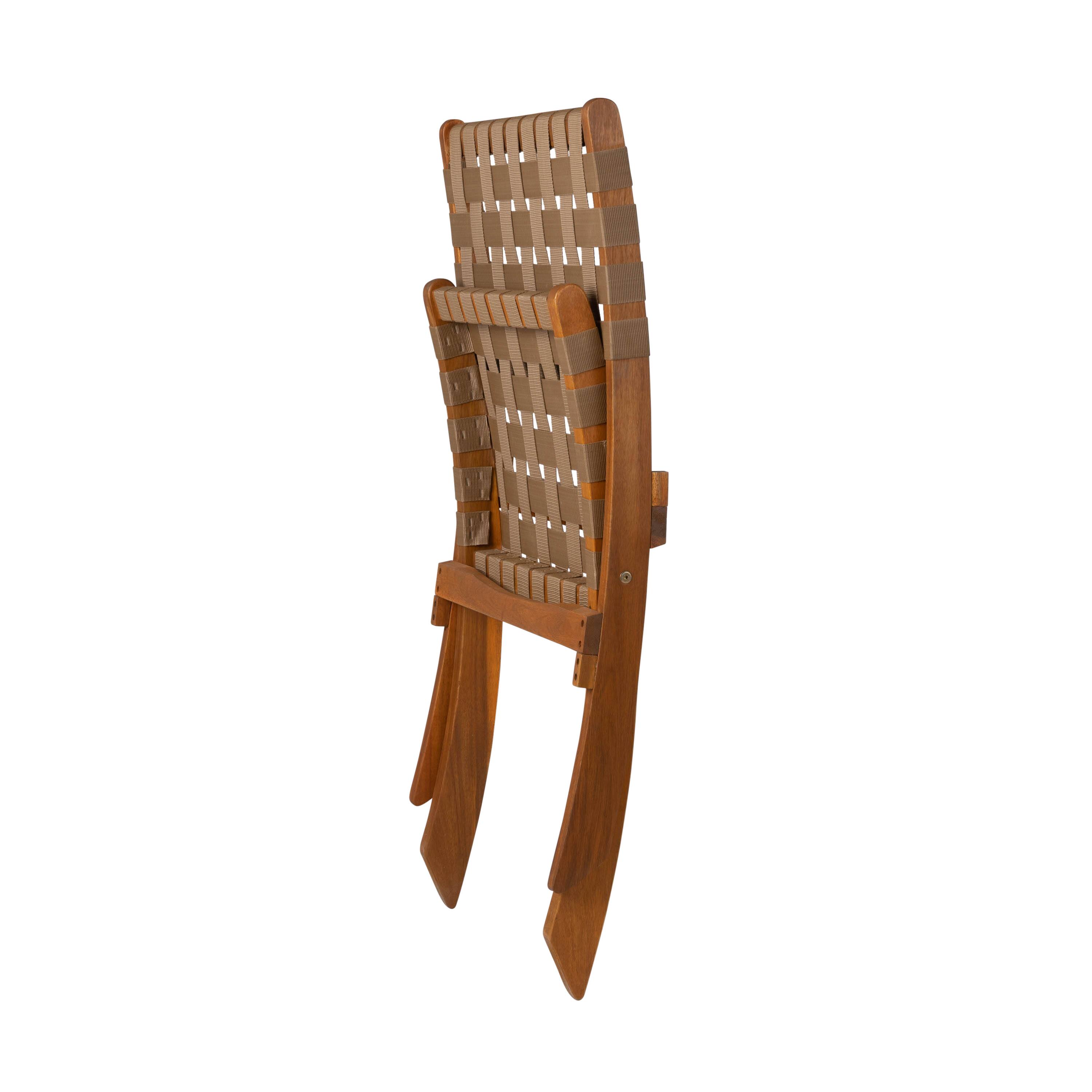 Alt View 19. Patio Sense - Indoor and Outdoor Folding Sava Chair - Brown.