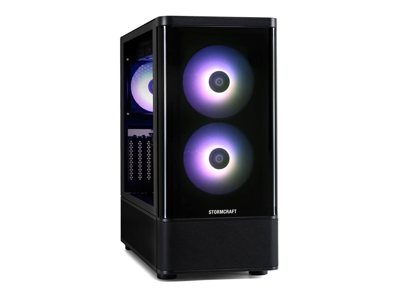Alt View 2. STORMCRAFT - STORMCRAFT SKYHAWK PRO PC: Ryzen 7 7700, RTX 5070, 32GB DDR5, 2TB NVMe, 850W PSU, Win 11.