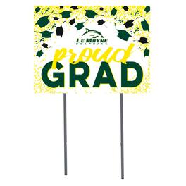 Jardine - Le Moyne Dolphins 18" x 24" Proud Grad Yard Sign - White