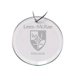 Jardine - Lees-McRae Bobcats Primary Logo 3'' Round Glass Ornament - Multicolor
