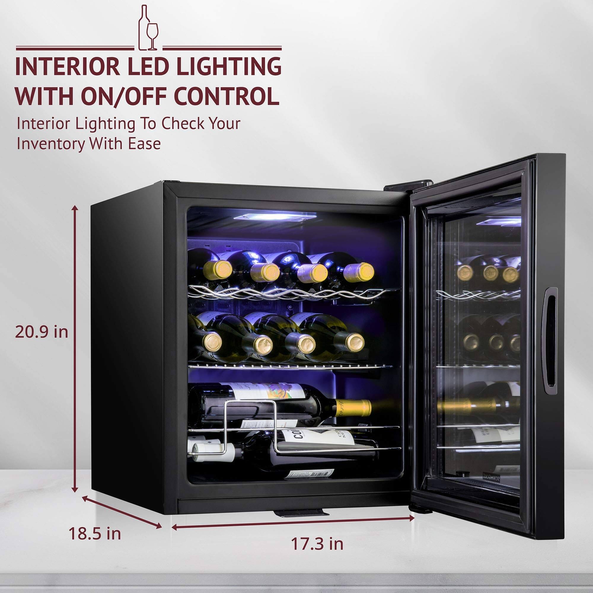 INTERIOR LED LIGHTING WITH ON/OFF CONTROL  
Interior Lighting To Check Your Inventory With Ease  

20.9 in  
18.5 in  
17.3 in