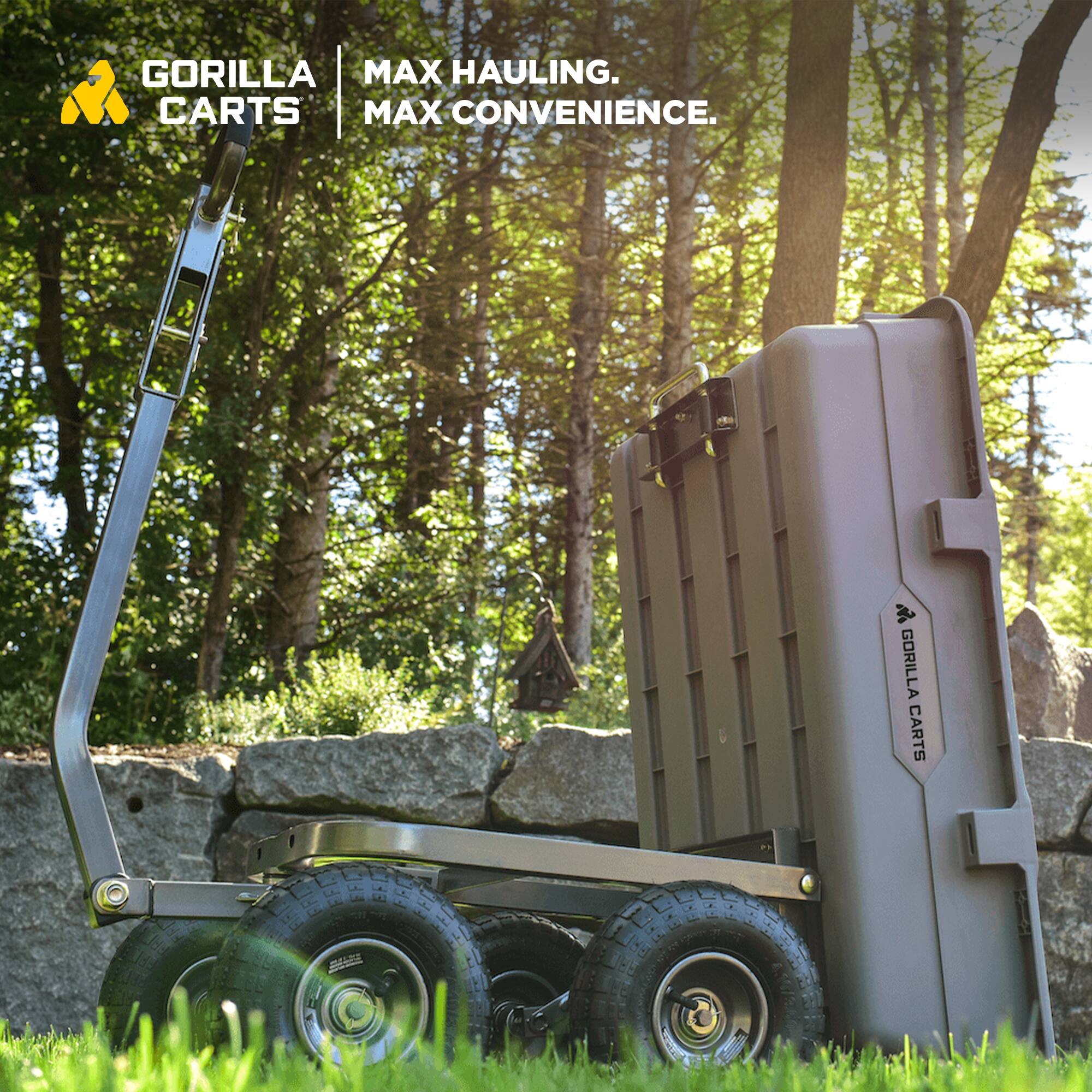 GORILLA CARTS  
MAX HAULING.  
MAX CONVENIENCE.