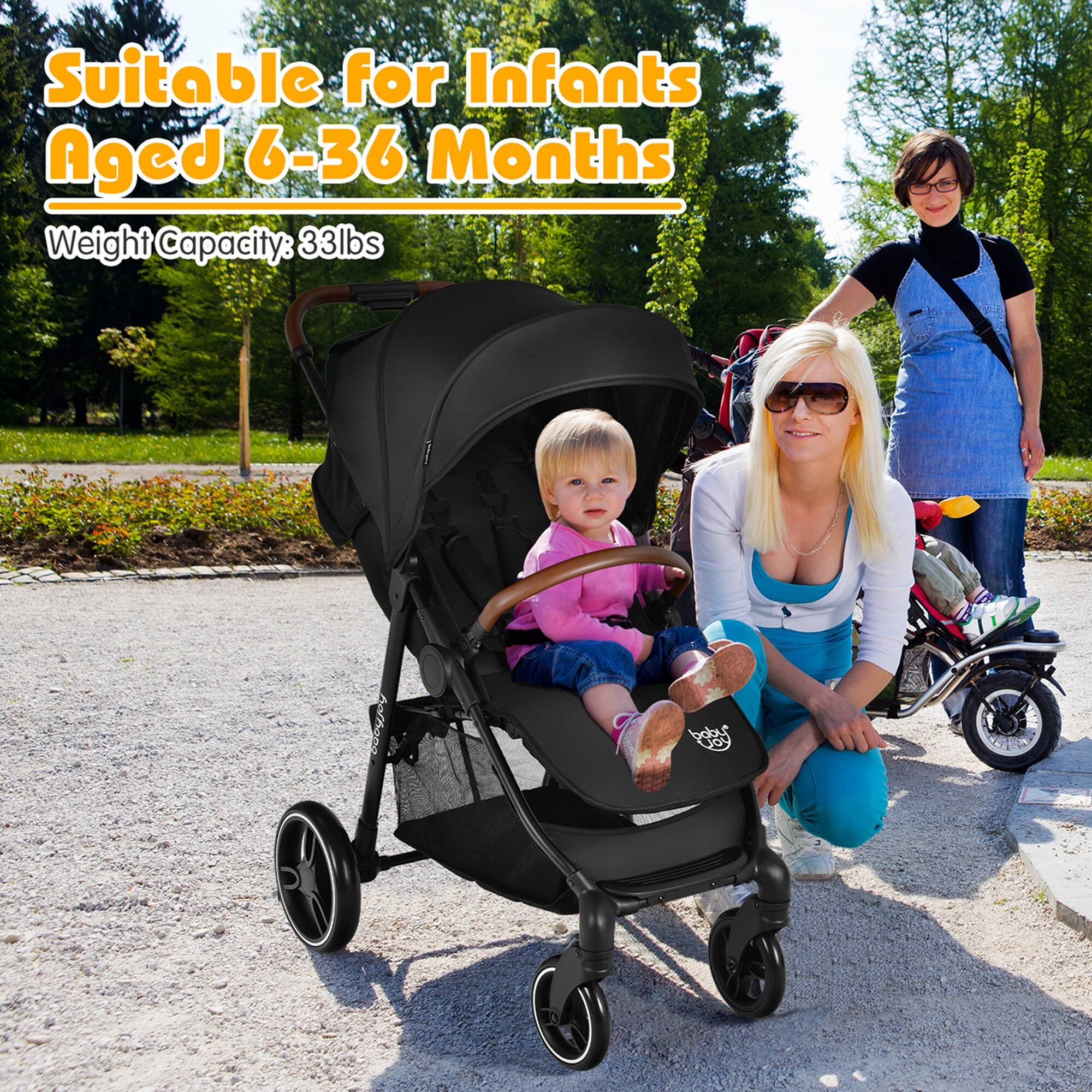 Suitable for Infants Aged 6-36 Months
Weight Capacity: 33lbs