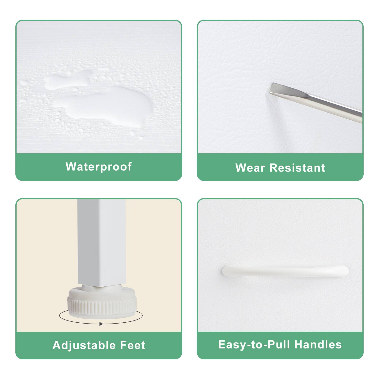 Waterproof Wear Resistant Adjustable Feet Easy-to-Pull Handles