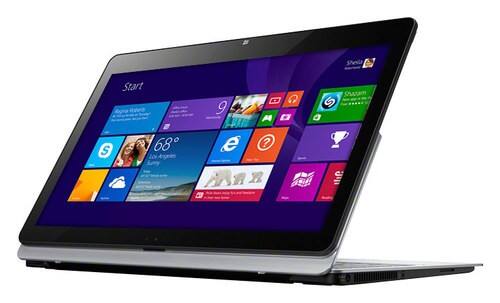 Front Standard. Sony - VAIO Flip 2-in-1 13.3" Touch-Screen Laptop - 8GB Memory - 256GB Solid State Drive - Silver.