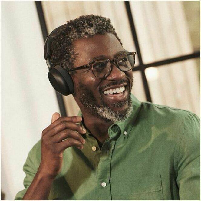 Alt View 3. Jabra - Jabra Evolve3 75 Headset - Microsoft Teams Certification - Stereo - Wireless - Bluetooth - 98.4 ft - 35 Ohm - 20 Hz to - Black.