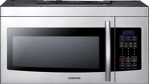  Samsung - 1.7 Cu. Ft. Over-the-Range Microwave - Stainless Steel