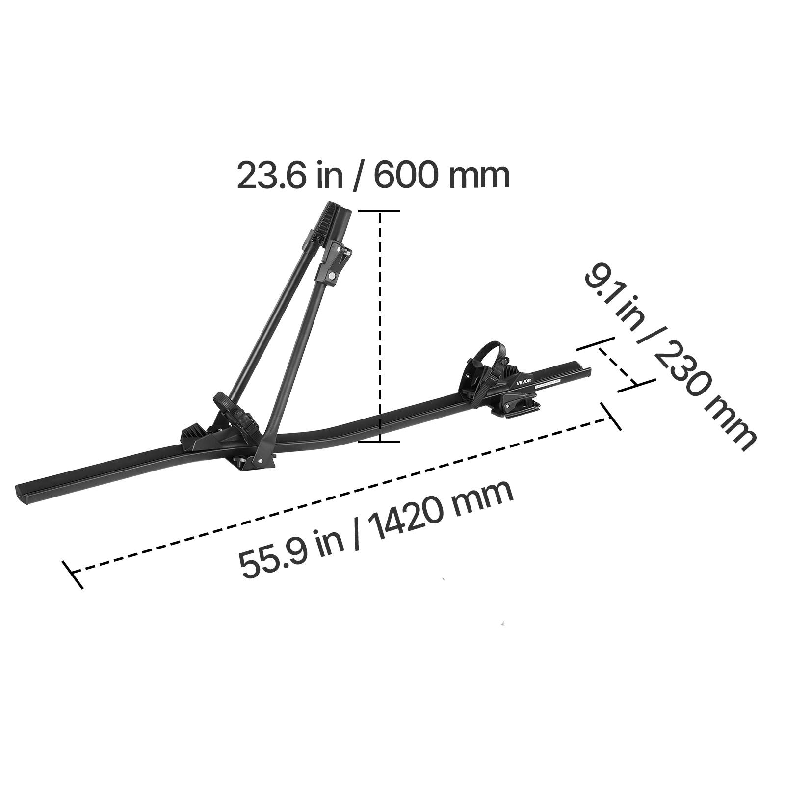 23.6 in / 600 mm

55.9 in / 1420 mm

9.1 in / 230 mm