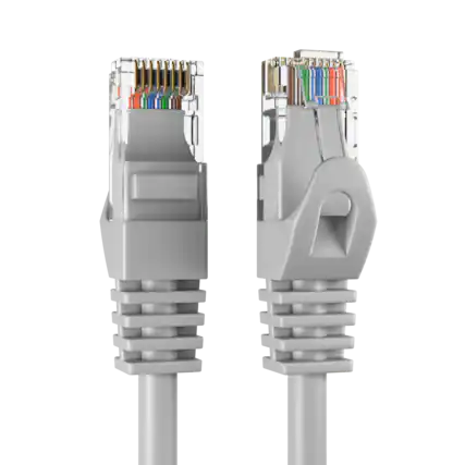 Front. Cables Direct Online - 20 Pack Cat5e Ethernet Patch Cable 75 ft RJ45 350MHz 1Gbps LAN Network Cord for Modem Router Internet - Gray.