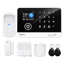 Cluzine - Tuya WiF and 4G Home Alarm System, Google Voice Control,Multi-Alert for Home Security