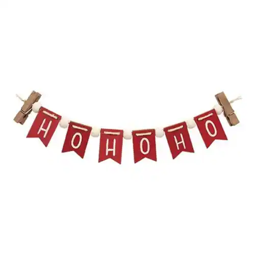 BreeBe - Ho Ho Ho Mini Clip Banner - Red, White