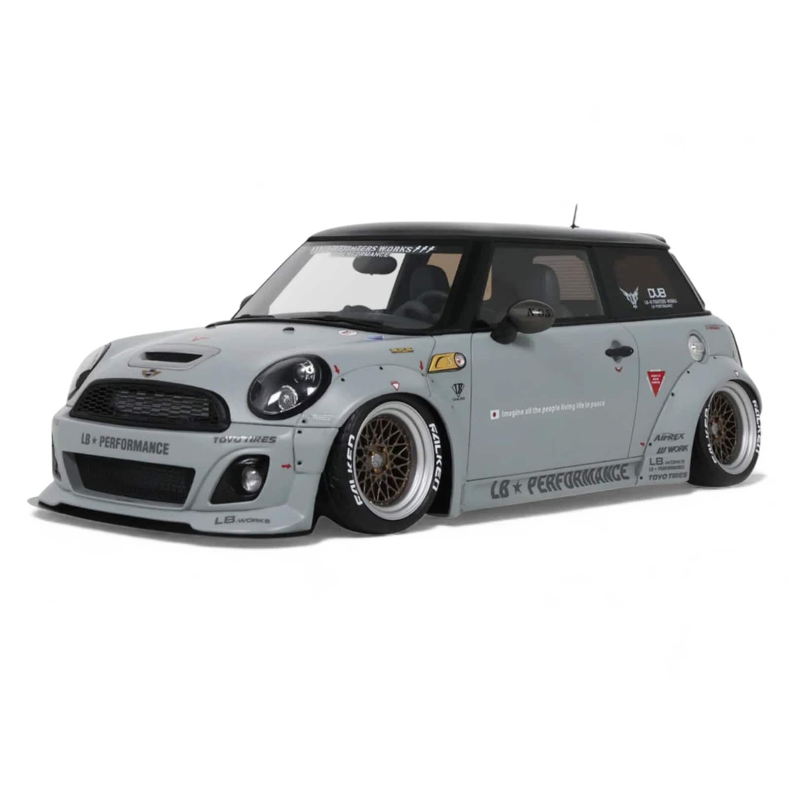"2015 Mini Cooper R56 LB-Works ""LB Nation"" Gray with Black Top Limited Edition to 999 pcs 1/18 Model Car by Otto Mobile" price history on PriceWatchPro