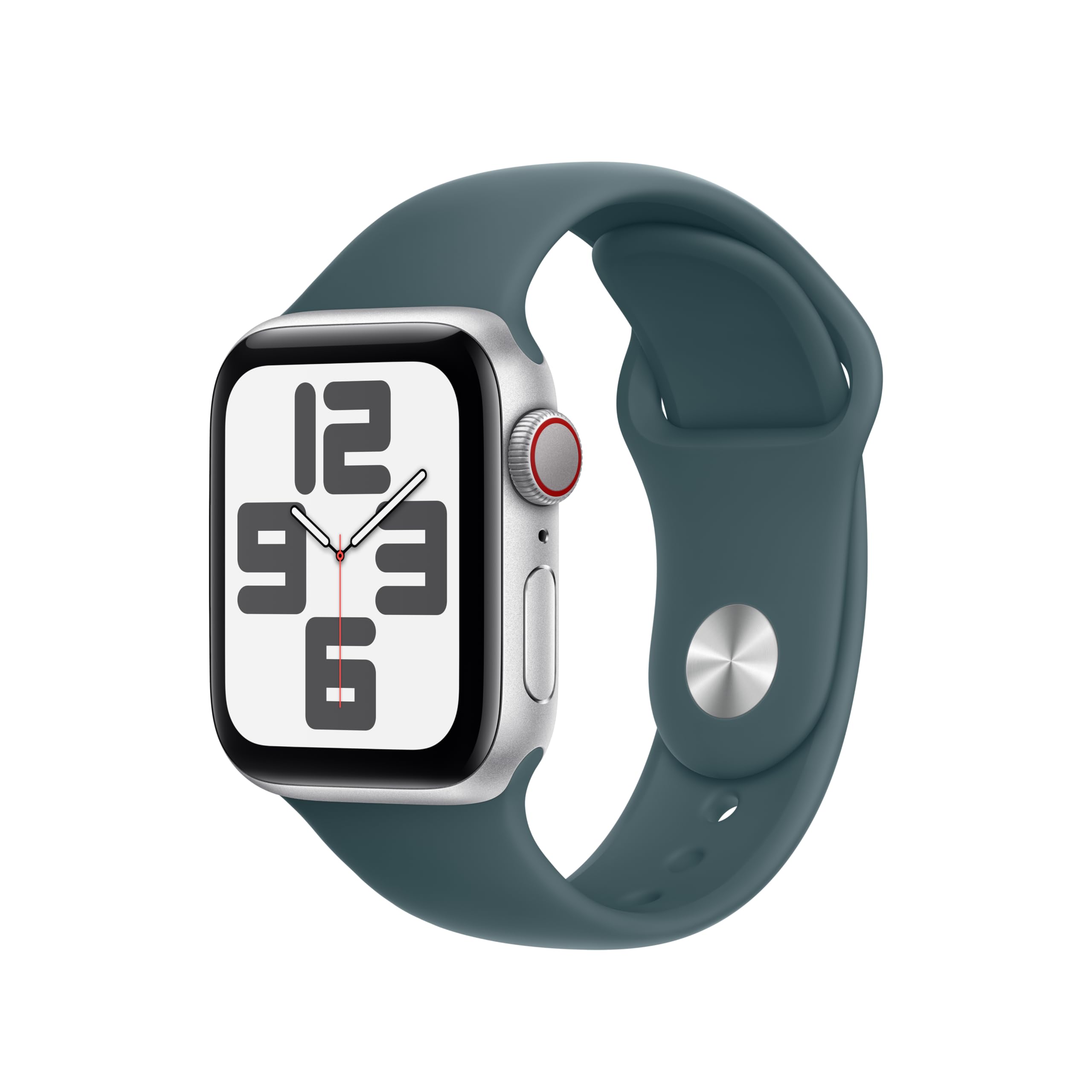 Left. Apple - Apple Watch Band - Sport Band (40mm) - Lake Green - S/M - Green.