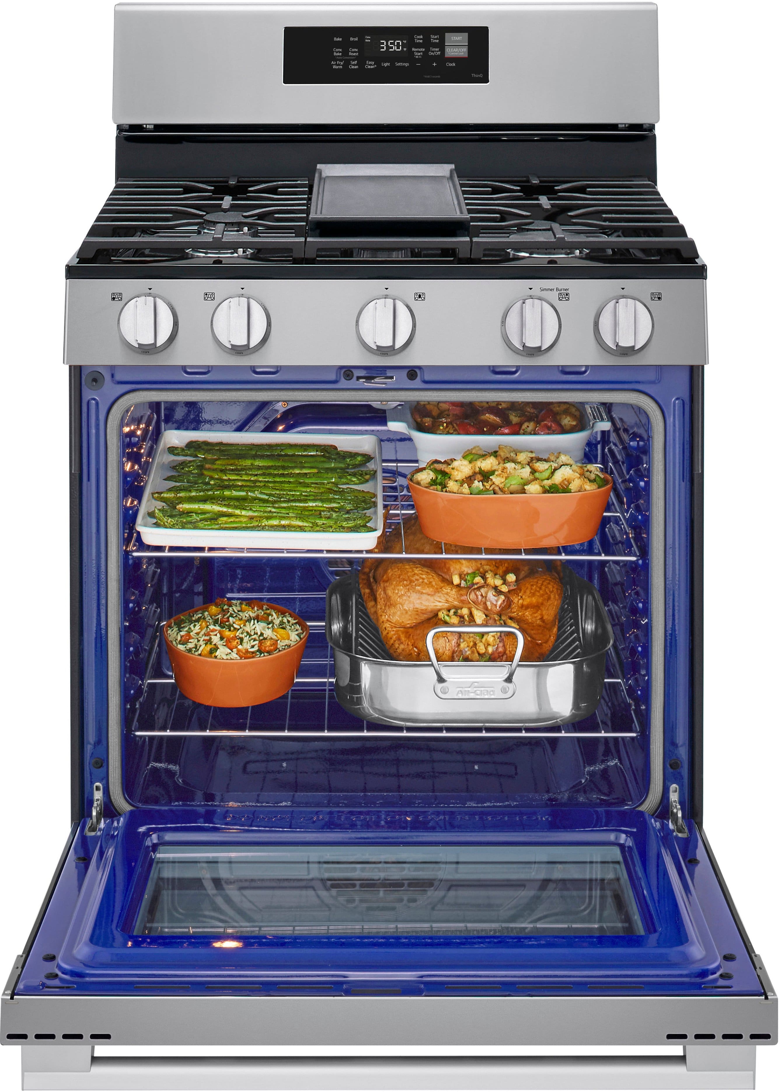 The oven is set to 350 degrees.