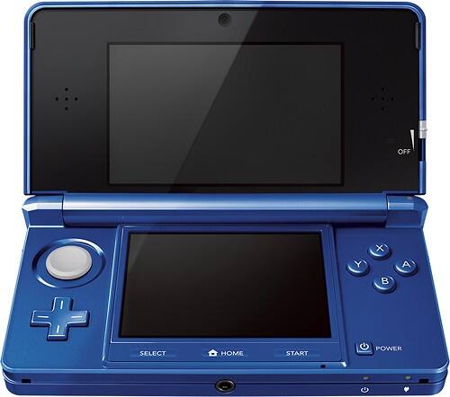  Cobalt Blue Nintendo 3DS System With Luigi's Mansion