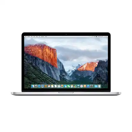 Front. Apple - Apple MacBook Pro MGXA2LL/A 15' Early 2015 - Silver.