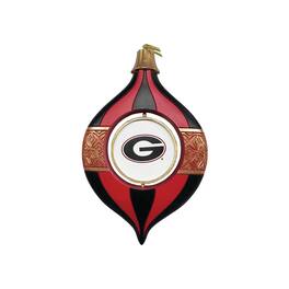 Santa's Workshop - Georgia Bulldogs Two-Piece 5.5" Spinning Bulb Ornament Set - Red