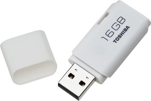  Toshiba - 16GB USB 2.0 Flash Drive - White