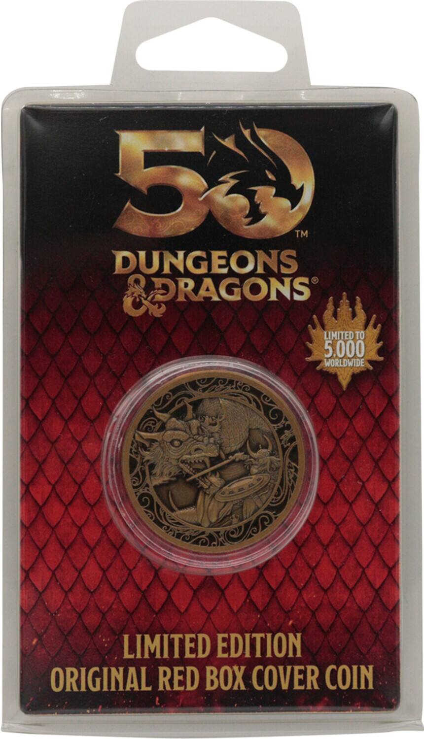 50™ Dungeons & Dragons Limited to 5,000 Worldwide Limited Edition Original Red Box Cover Coin