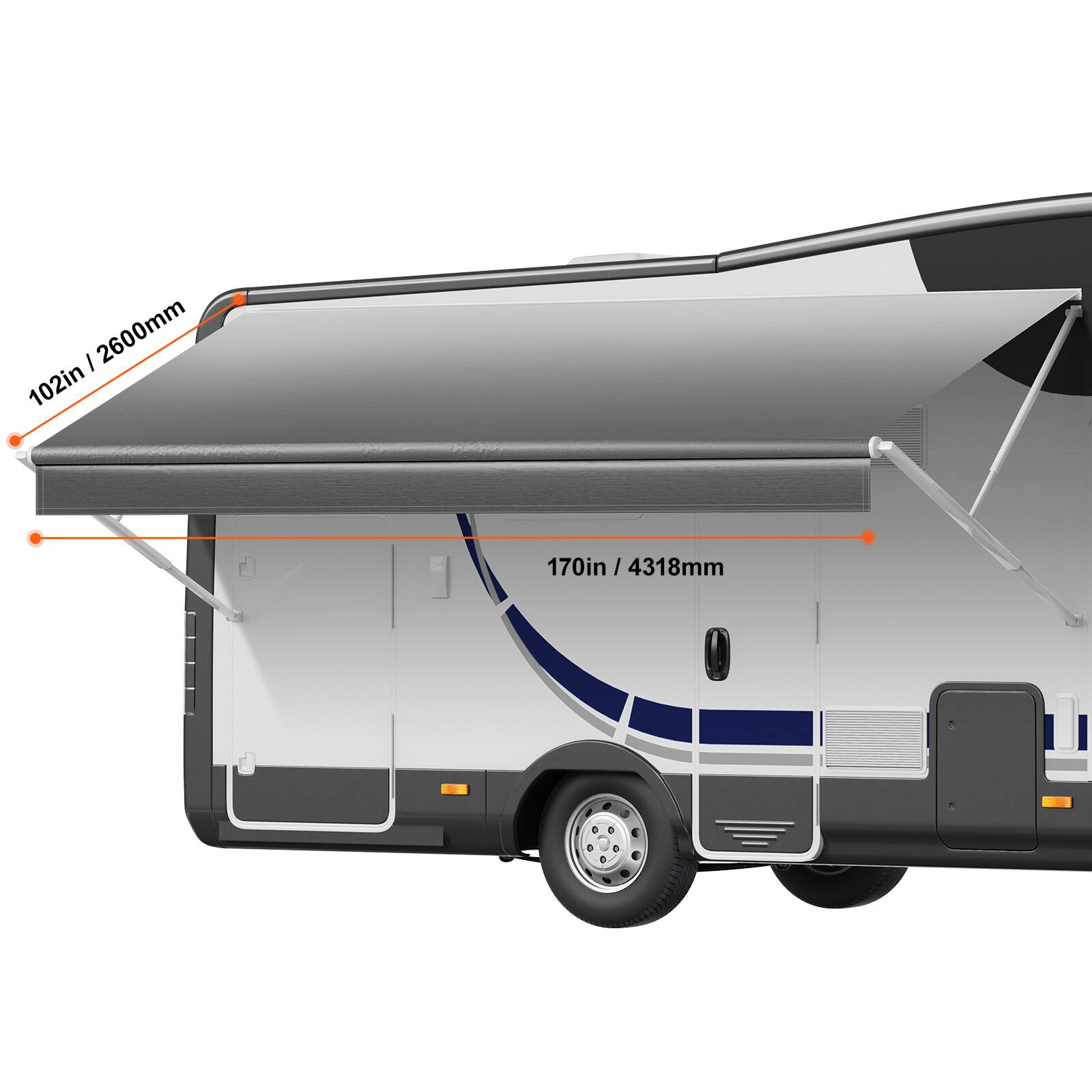 I 2600mm 102in 170in /4318mm 170in /