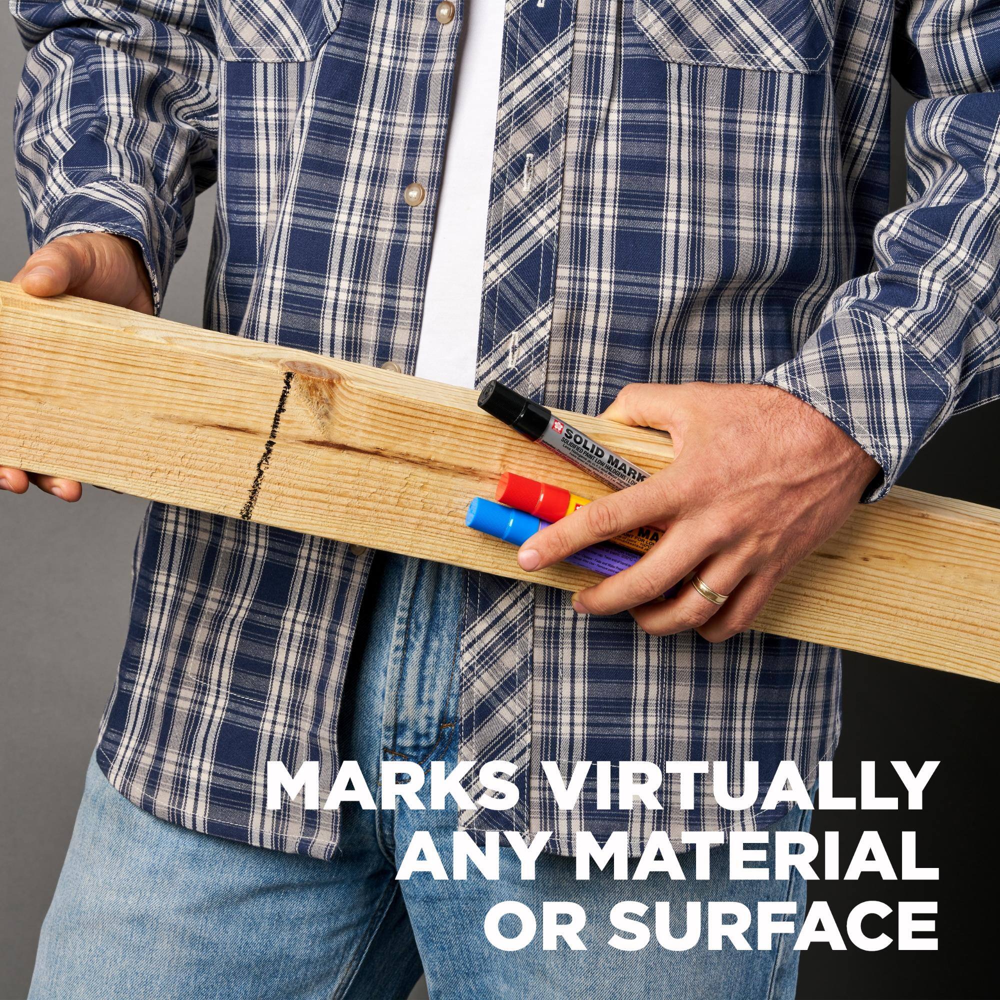 SOLID MARK  
MARKS VIRTUALLY ANY MATERIAL OR SURFACE