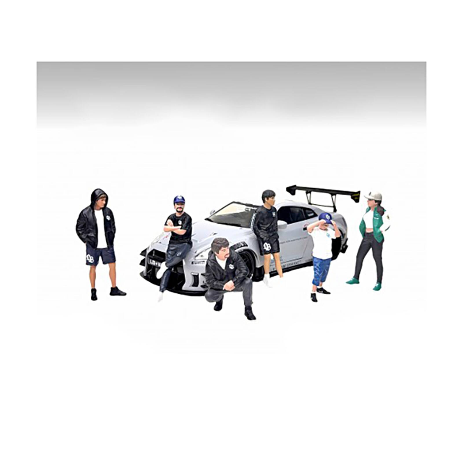 Alt View 1. American Diorama - "LB Nation" 6 piece Figure Set for 1/18 Scale Models by American Diorama.